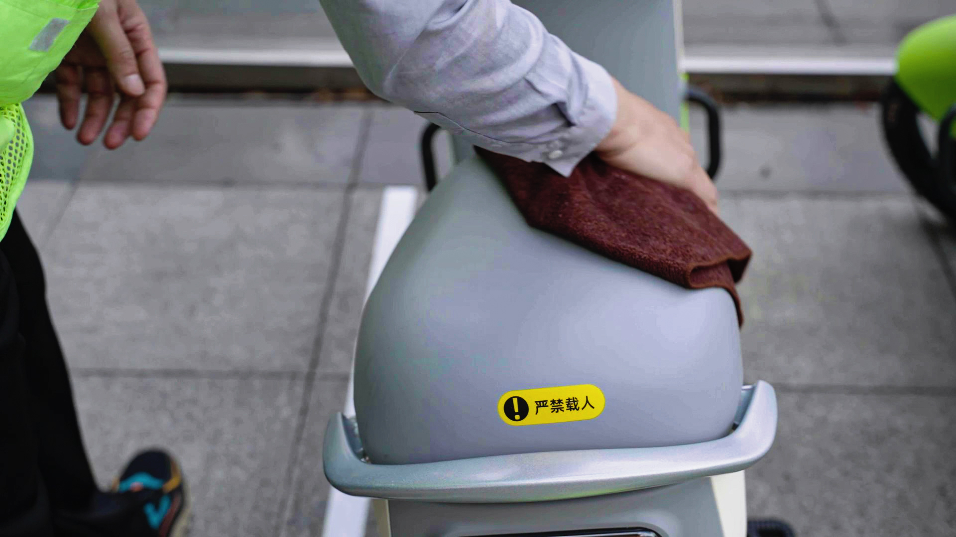 本銫共享電動車的柔軟坐墊 本銫共享電動車的柔軟坐墊